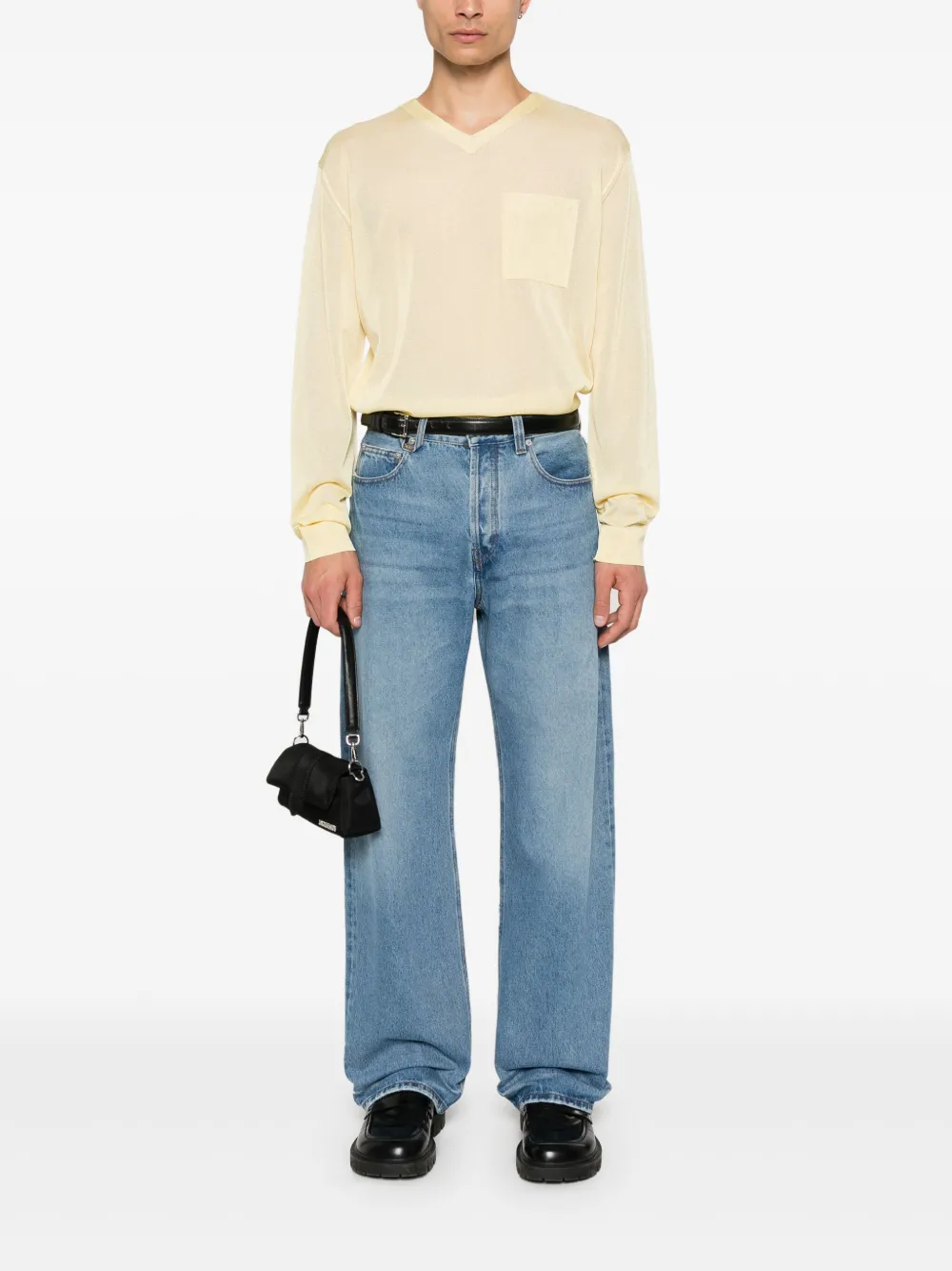Jacquemus Trui met logopatch - Geel