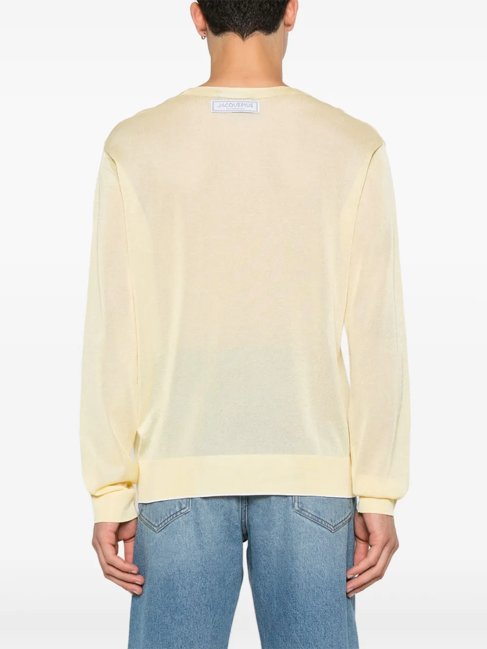 Jacquemus Trui met logopatch Geel