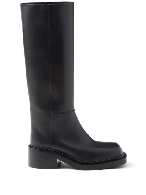 Prada botas altas con tacón de 55mm