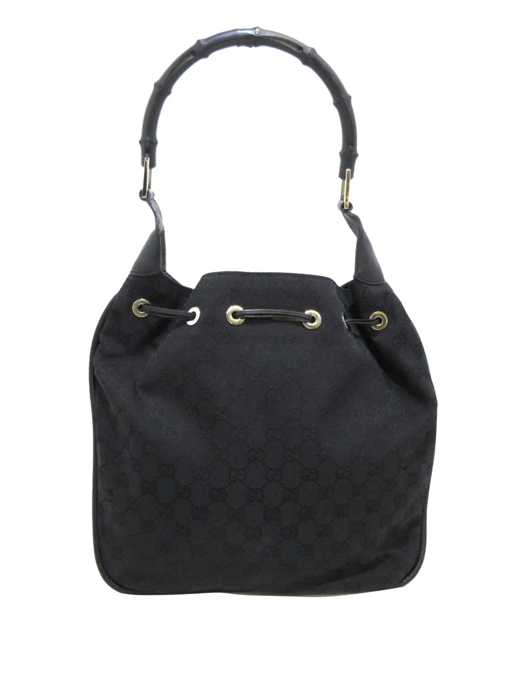 Gucci Pre-Owned 2000-2015 GG Canvas Bamboo shoulder bag - Zwart