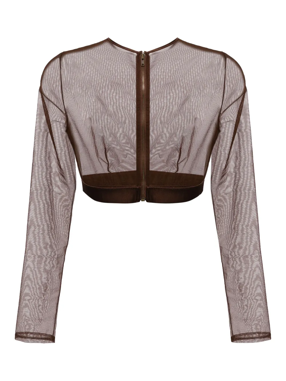 Kiki de Montparnasse Illusion cropped top - Bruin
