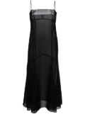 Kiki de Montparnasse chiffon midi dress - Black