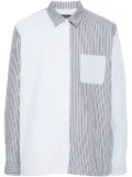 A.P.C. patchwork striped shirt - Blue