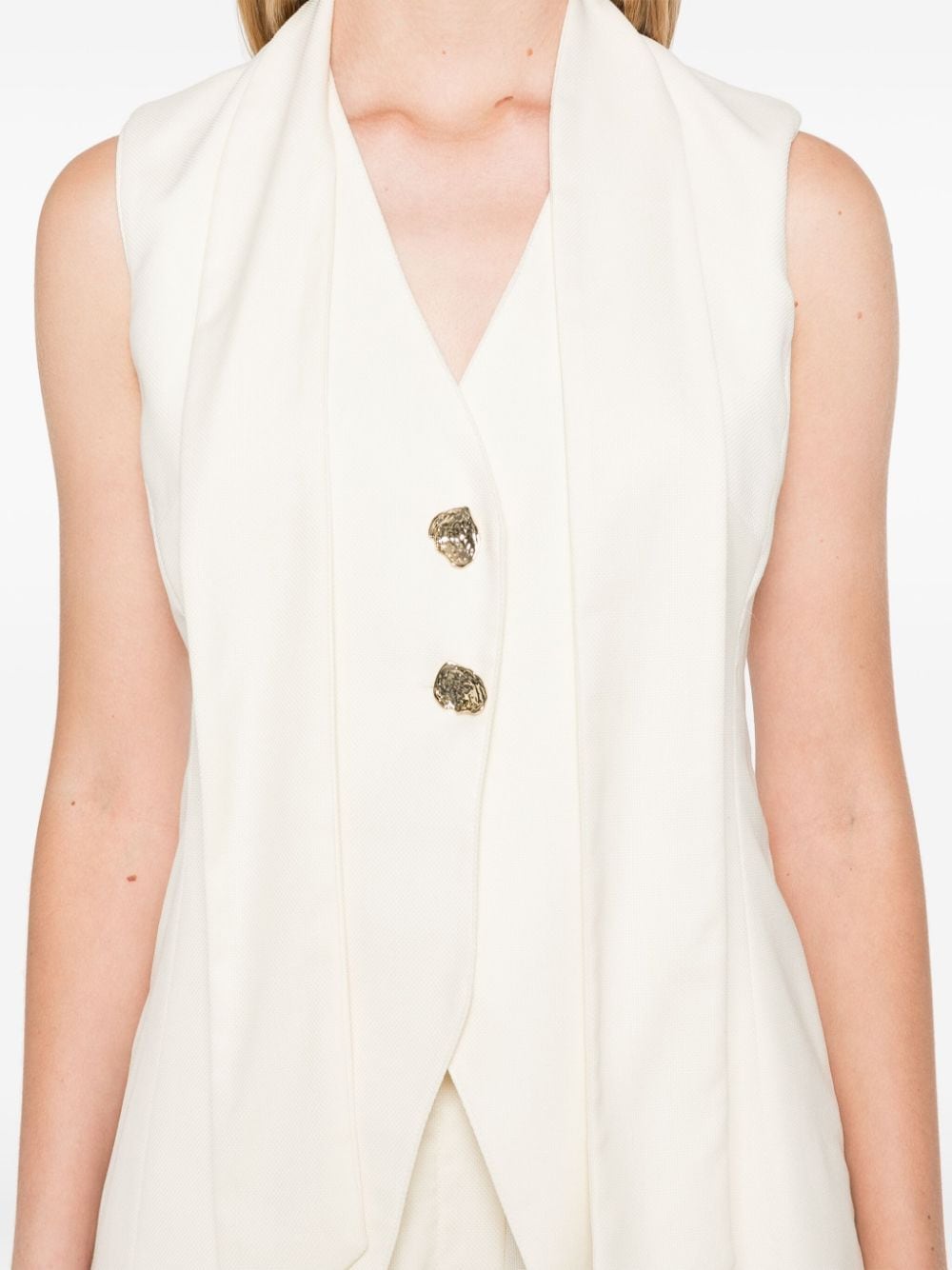 Shop Concepto Poppy Waistcoat In Nude