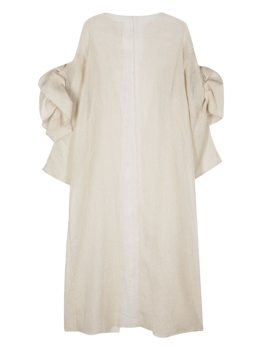 Shop Concepto Flos Oversized Coat In Neutrals