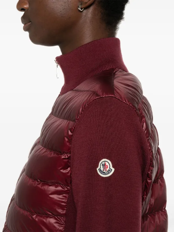 Moncler burgundy jacket best sale