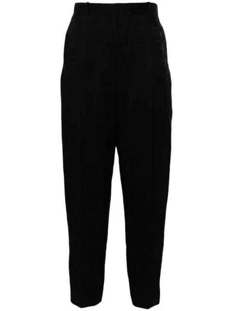 Elisabetta Franchi logo-jacquard trousers