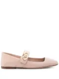Valentino Garavani VLogo Locker Mary-Jane ballet flats - Pink