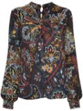 ETRO floral-print blouse - Blue