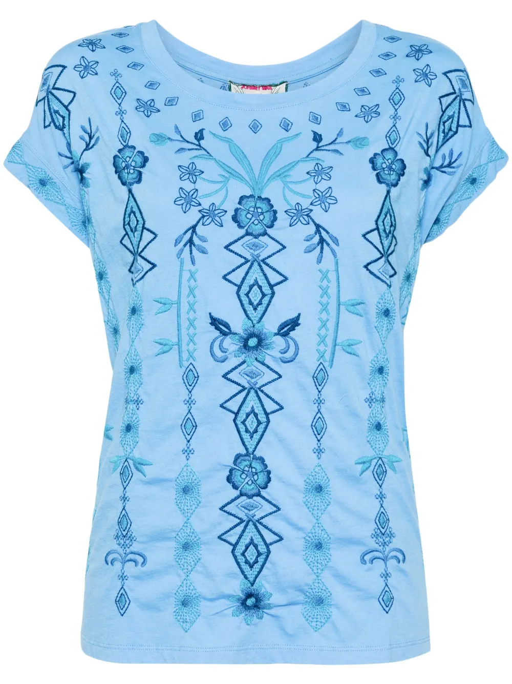 Johnny Was Taria Relaxed Tee - Blue