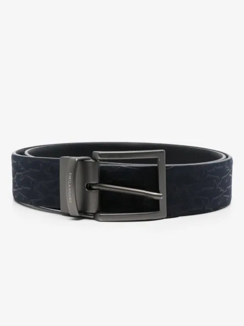 Paul & Shark logo-debossed belt