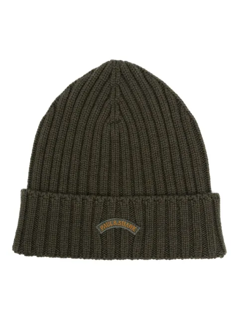 Paul & Shark logo-embroidered beanie hat