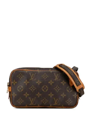 Louis Vuitton Pre-Owned 1980s モノグラム ポシェット マルリー バンドリエール ショルダーバッグ | ブラウン |  FARFETCH JP