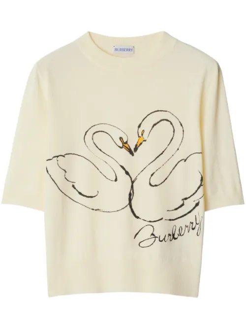 T-shirt Swan - Burberry - Modalova
