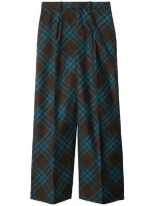 Burberryフレアパンツ Burberry チェック フレアパンツ | ニュートラル | FARFETCH JP