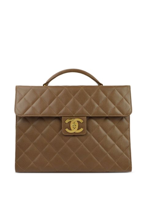 Cheap HOT SALE CHANEL 1995 CC briefcase Women