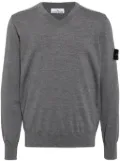 Stone Island V-neck knit jumper - Grey