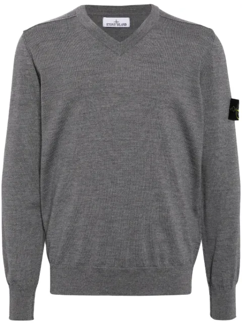Stone Island V-neck knit jumper