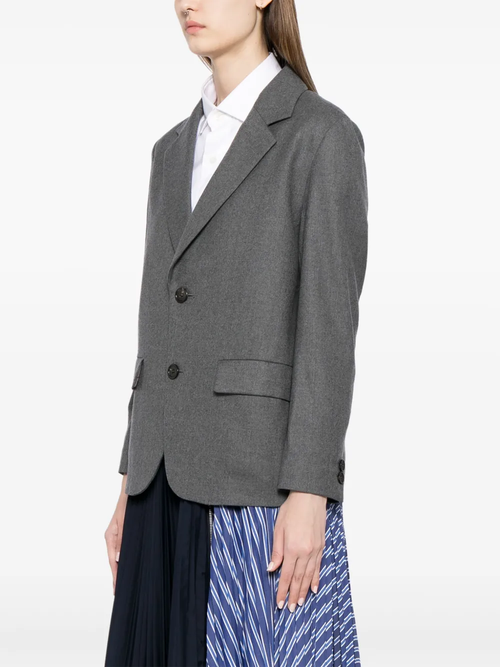 Undercover Blazer met enkele rij knopen Grijs