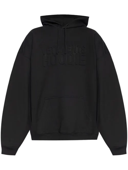 Hoodie à logo embossé - VETEMENTS - Modalova