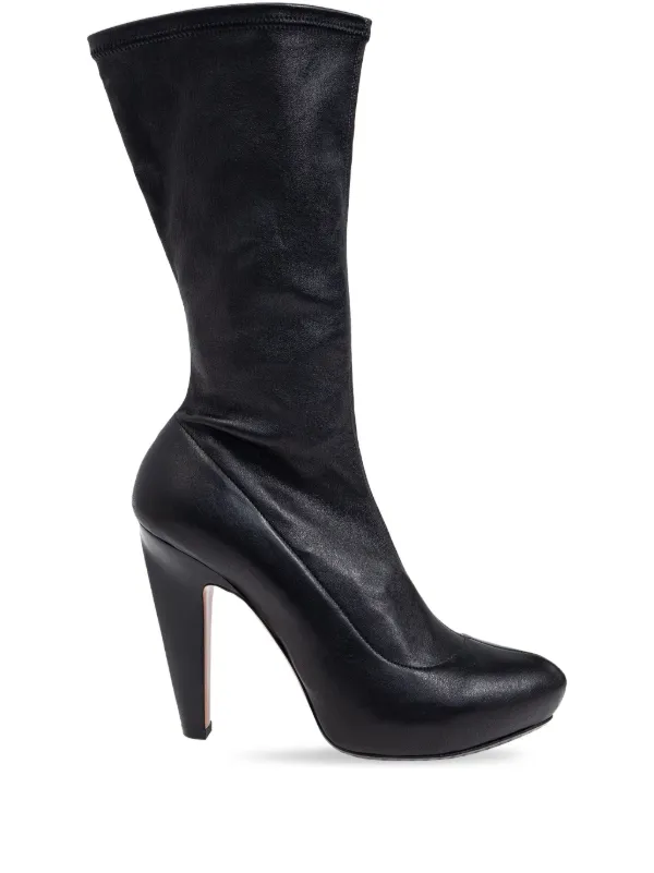 Alexander McQueen 125mm Platform Boots in Black