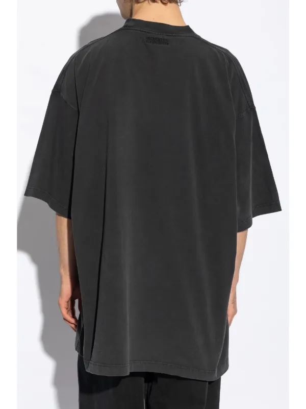 VETEMENTS logo-print T-shirt | Black | FARFETCH