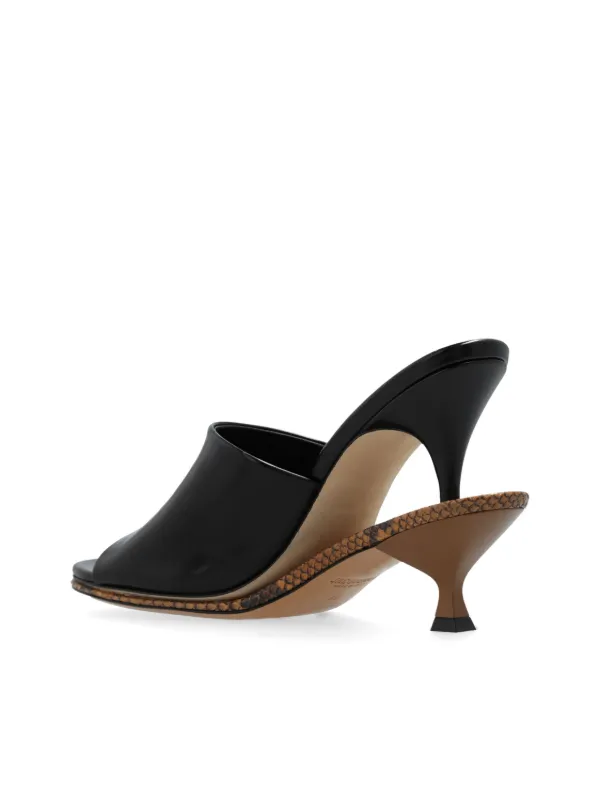 【JACQUEMUS】ジャックムス Le Doubles ダブルミュール Jacquemus 110mm Le Doubles Mules | Black | FARFETCH