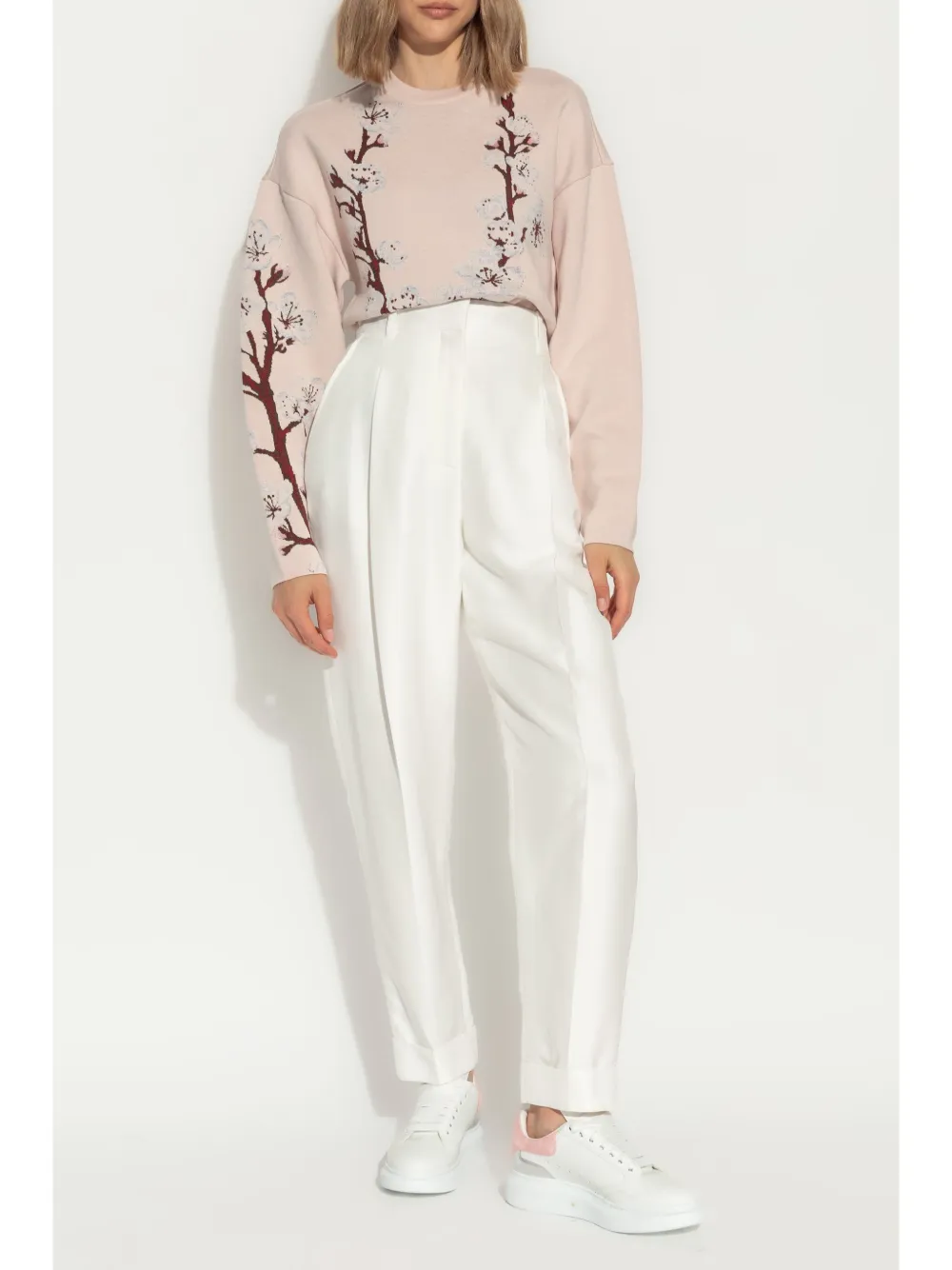 Alexander McQueen Blossom jumper - Roze