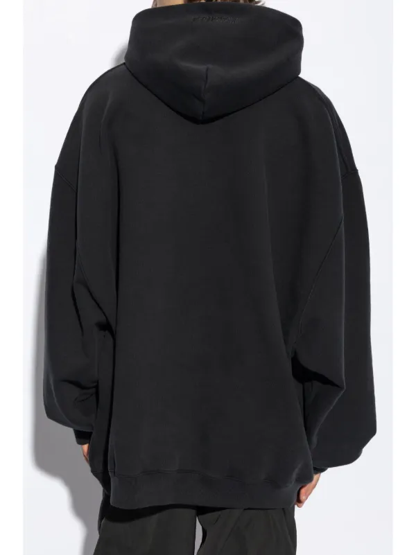 VETEMENTS logo-print Hoodie | Black | FARFETCH CA