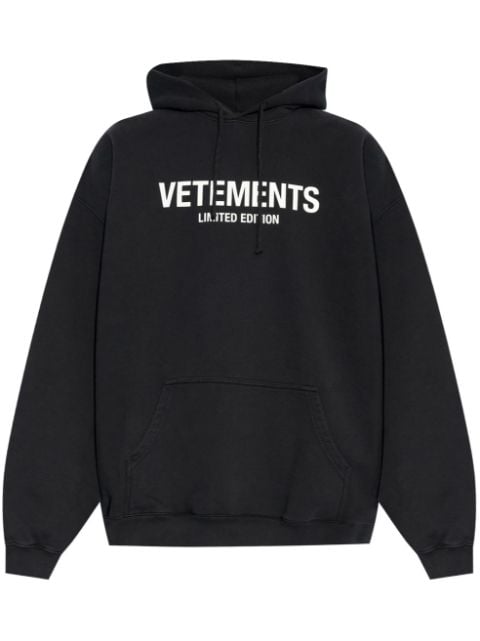 VETEMENTS logo印花连帽衫