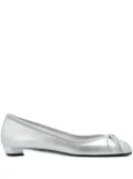Alexander McQueen Armadillo ballerina shoes - Silver