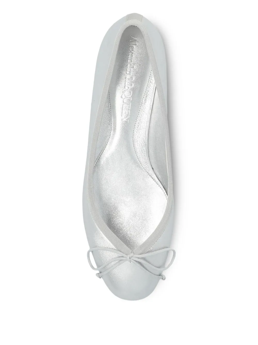 Alexander McQueen Armadillo ballerina shoes Silver