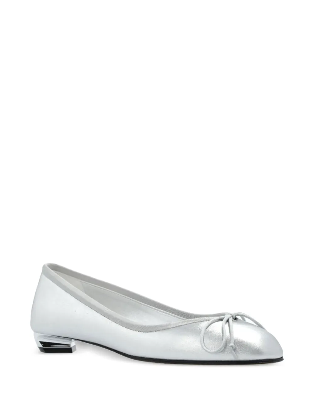 Alexander McQueen Armadillo ballerina shoes Silver
