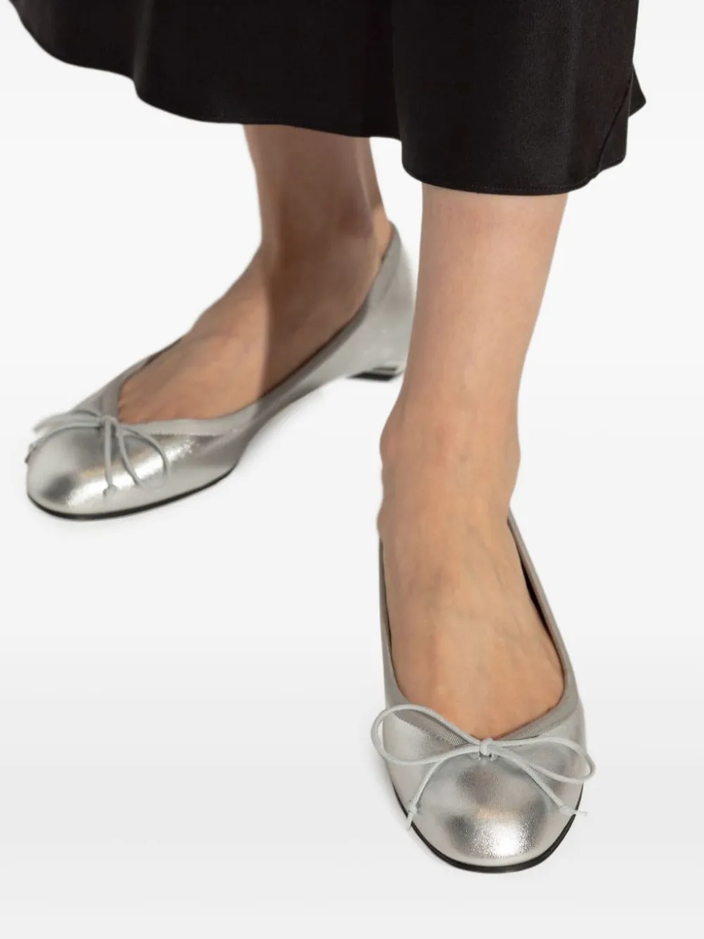 Alexander McQueen Armadillo ballerina shoes Silver