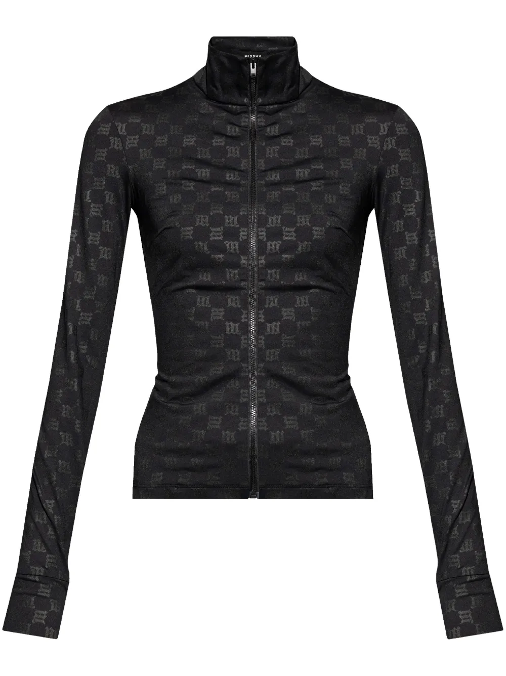 MISBHV monogram-pattern ski top – Black