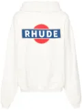 RHUDE Vintage Racer cotton hoodie - White