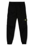 Stone Island Junior Compass-badge cotton cargo trousers - Black