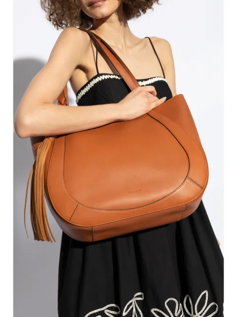 【バッグ】  ≪ULLA JOHNSON ≫　レザー　ハンドバッグ  オレンジ      レディース	ウラジョンソン　272050010A3B46 バッグ】 ≪ULLA JOHNSON ≫ レザー ハンドバッグ オレンジ レディース