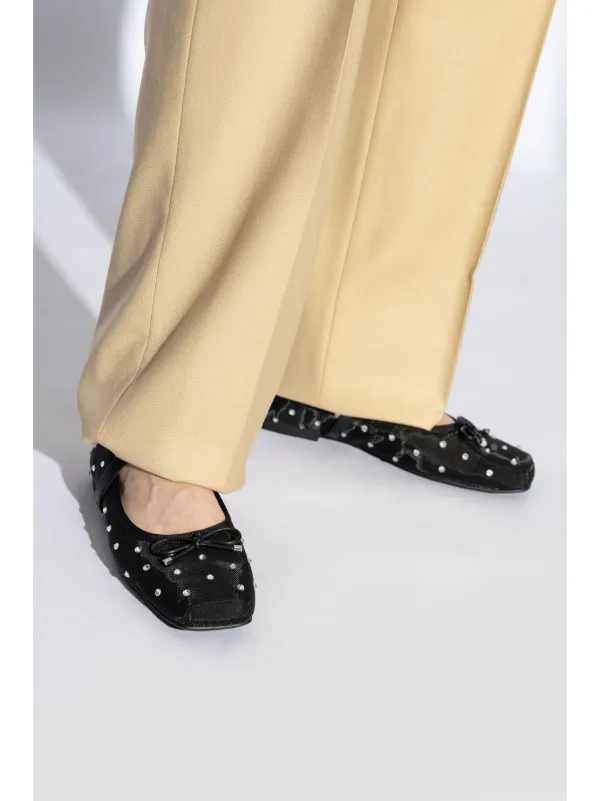 フラットシューズ Michael Kors Black leather Collette ballerinas Michael Michael Kors Collette Ballerinas | Black | FARFETCH