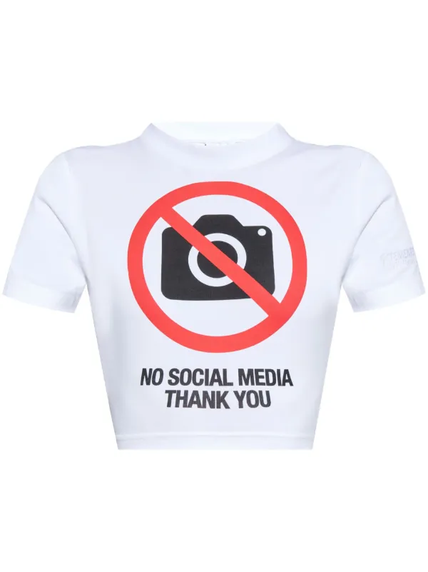 vetments NO SOCIAL MEDIA Tシャツ Mサイズ