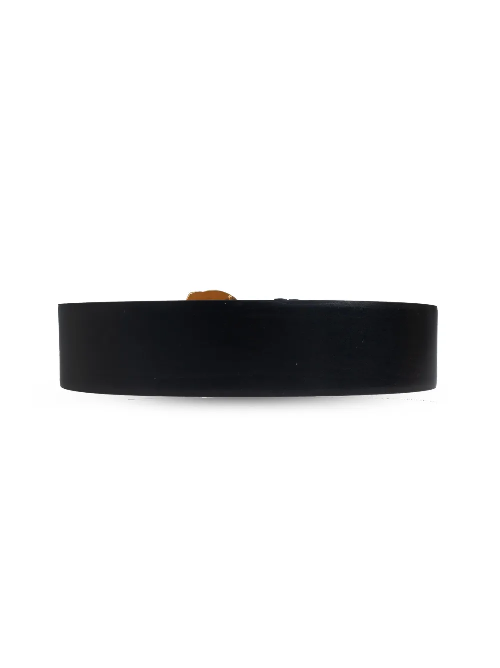Alexander Mcqueen Snake-buckle Leather Belt In Black