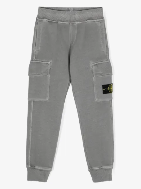 Stone Island Junior pants cargo con motivo Compass
