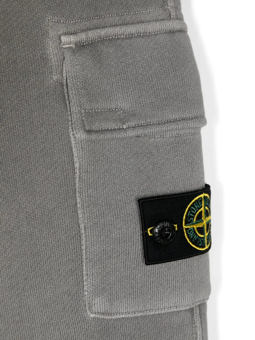 Stone Island Junior Cargo trainingsbroek met Compass-logopatch Grijs