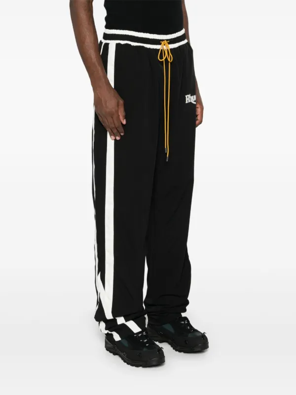 RHUDE logo-print Track Pants | Black | FARFETCH