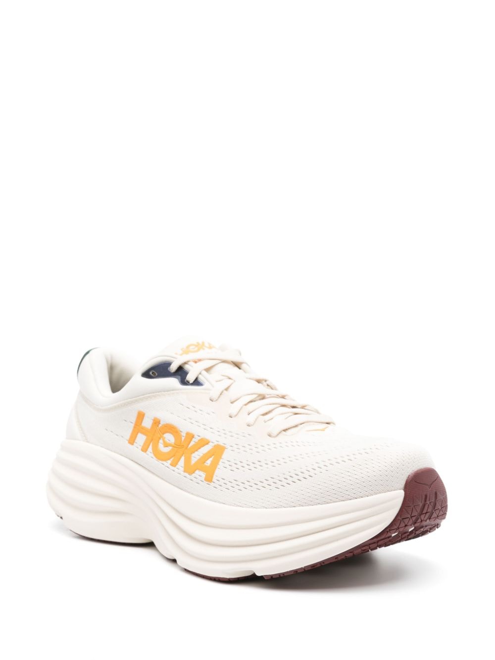 HOKA Bondi 8 mesh sneakers - Beige