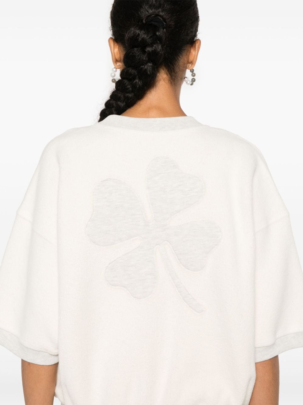 Shop Autry Logo-patch T-shirt In Neutrals