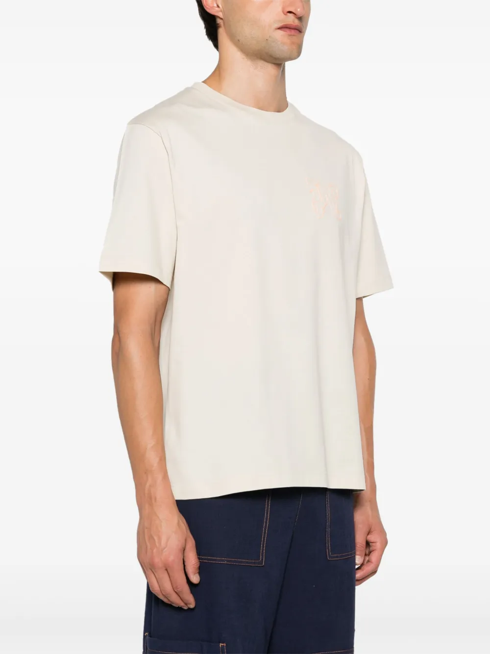 Palm Angels PA Monogram T-shirt Beige