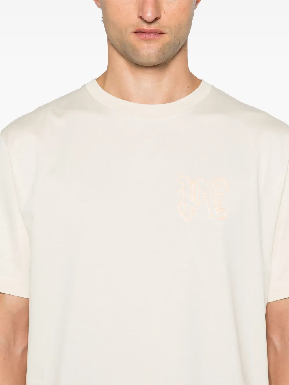 Palm Angels PA Monogram T-shirt Beige