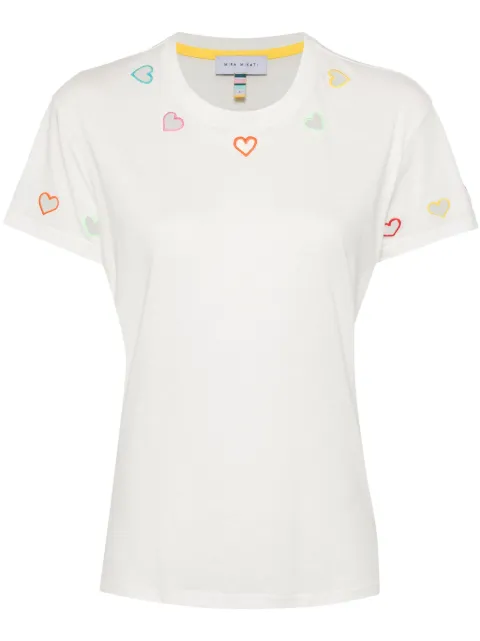 Mira Mikati cut-out heart T-shirt