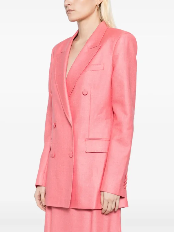 【VIP価格】GABRIELA HEARST Mairi Blazer Mairi Blazer in Ivory Metallic Crinkled Silk – Gabriela Hearst